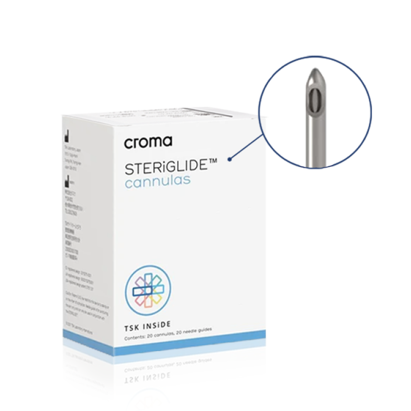 Croma TSK Steriglide Cannula 25G x 38mm - SGC-25038-C020 (20 x kits) Croma TSK Steriglide Cannula 25G x 38mm - SGC-25038-C020 (20 x kits)