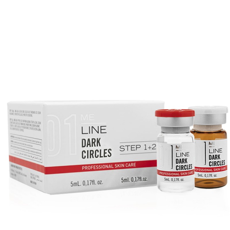 MeLine 01 Dark Cirkles step 1 & step 2 5ml (1. step x 5ml + 2. step x 5ml) MeLine 01 Dark Cirkles step 1 & step 2 5ml (1. step x 5ml + 2. step x 5ml)