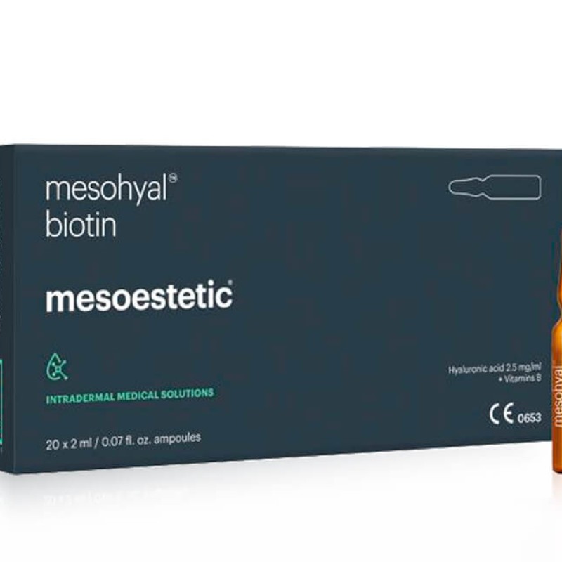 Mesoestetic Mesohyal Biotin 2ml (20 ampoules x 2ml) Mesoestetic Mesohyal Biotin 2ml (20 ampoules x 2ml)